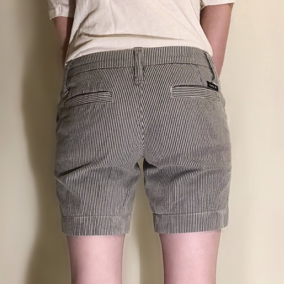 Hurley pin stripe nautical blue and white shorts - Picture 3 of 12